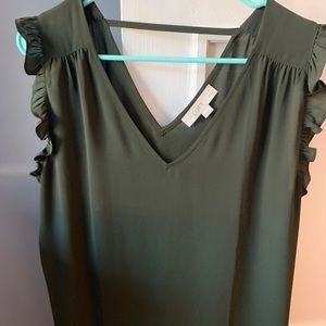 Olive green blouse